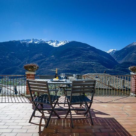 Panoramic Apartment Italian Alps Valtellina Near Sondrio, Tirano Poggiridenti Zewnętrze zdjęcie