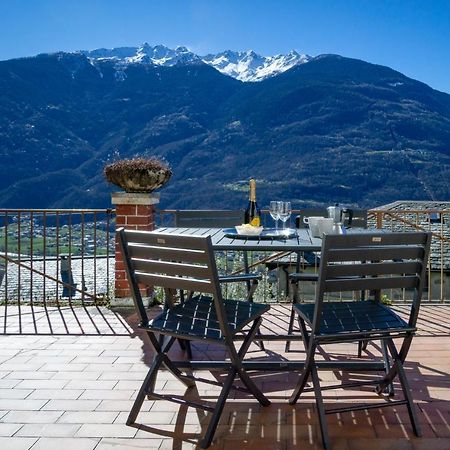 Panoramic Apartment Italian Alps Valtellina Near Sondrio, Tirano Poggiridenti Zewnętrze zdjęcie