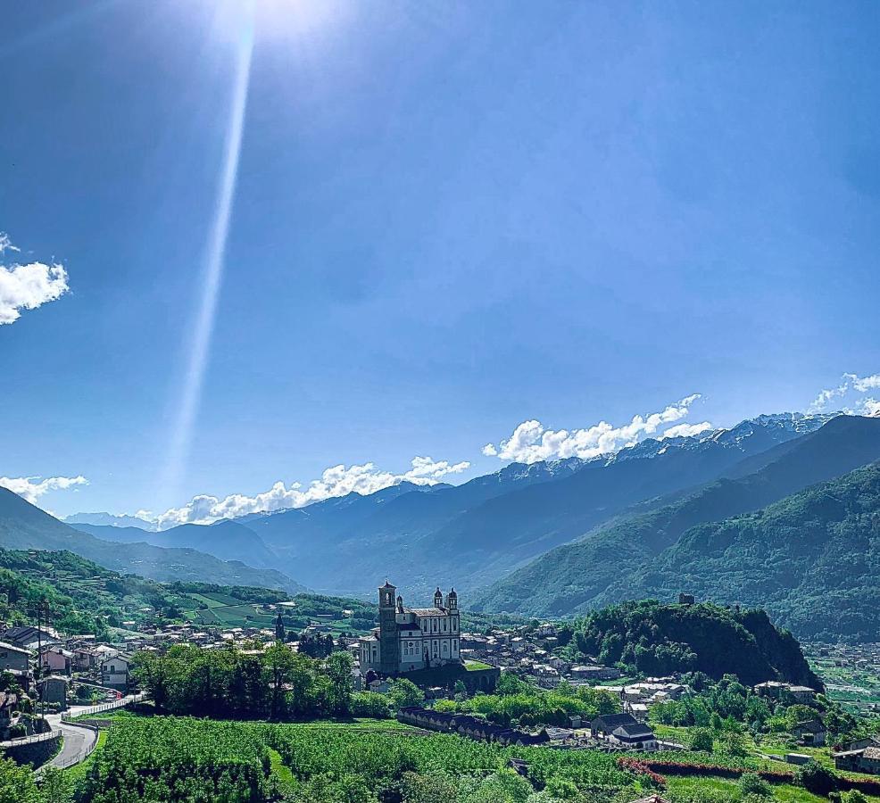 Panoramic Apartment Italian Alps Valtellina Near Sondrio, Tirano Poggiridenti Zewnętrze zdjęcie