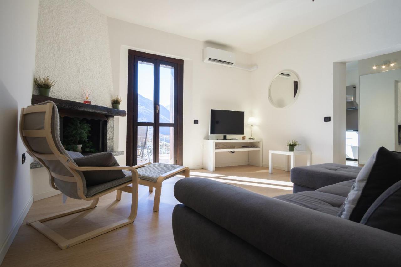 Panoramic Apartment Italian Alps Valtellina Near Sondrio, Tirano Poggiridenti Zewnętrze zdjęcie